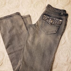 Paisley Sky jeans boots cut size 6